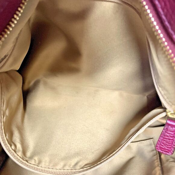 Coach Madison Burgundy Leather Pinnacle Drifter Satchel Shoulder Bag #21503 - Picture 9 of 16